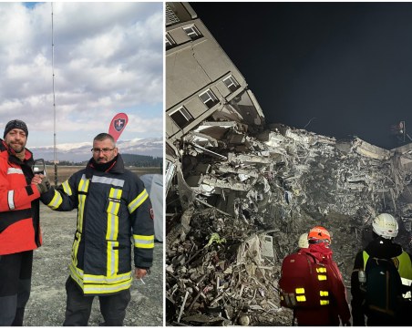 Българските доброволци спасиха петима оцелели, затрупани под руините в Турция