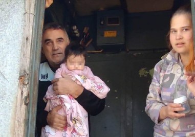 Двумесечно бебе от Котел живее във фургон и при минусови