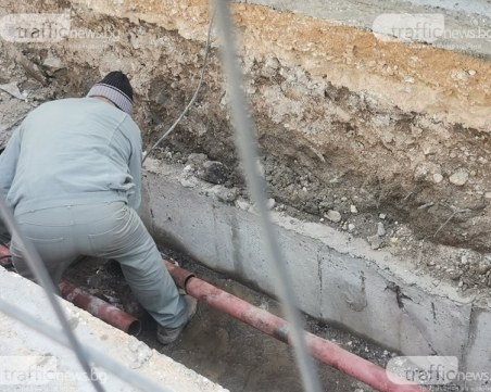 Два квартала на Пловдив без вода заради голяма авария на магистрален водопровод