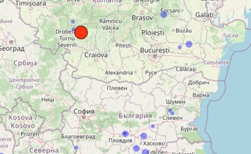 Земетресението в Румъния е най-силното за последните две години