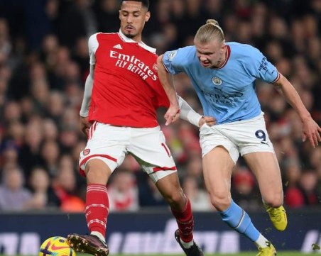 Сити взе дербито с Арсенал и вече е първи