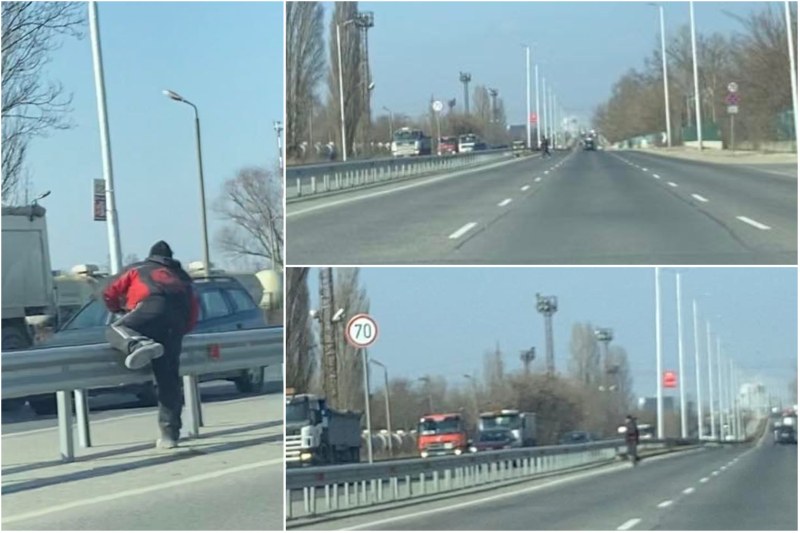 Мъж камикадзе изскочи на платното на Асеновградско шосе в най-натовареното