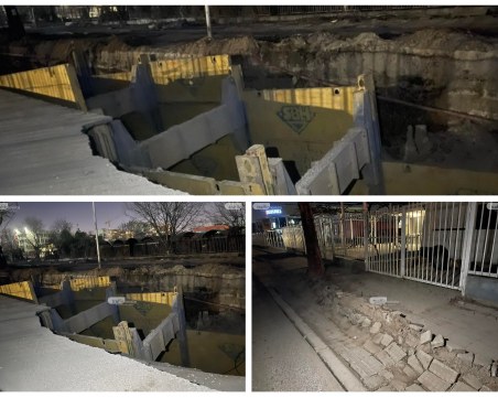 Пропадането на част от булевард в Кючука се е случило заради нерегламентирано движение