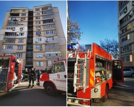 Аспиратор подпали жилище в Пловдив, огнеборци бързо овладяха пламъците