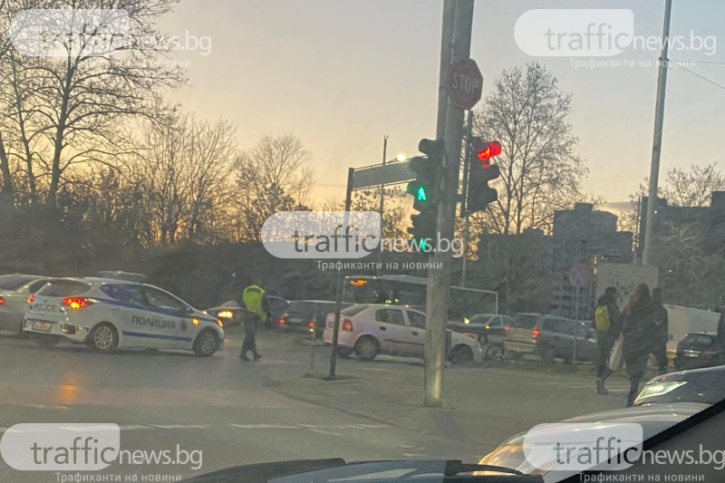 ПТП с велосипедист стана в час пик днес в Пловдив.