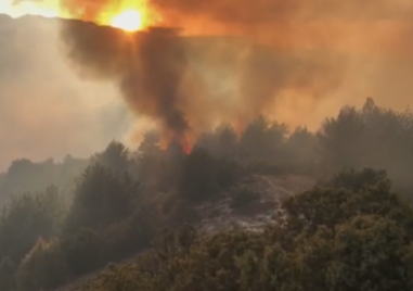 Овладян е пожарът над село Елешница община Разлог Периметърът му