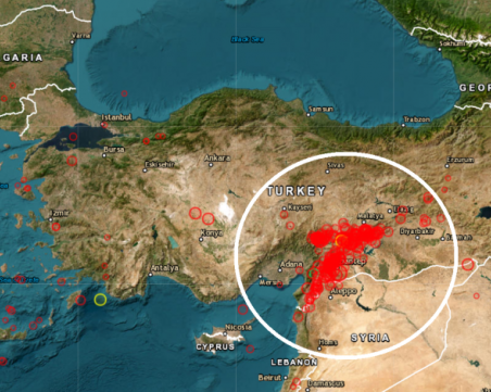 Мощен трус на границата между Турция и Сирия!