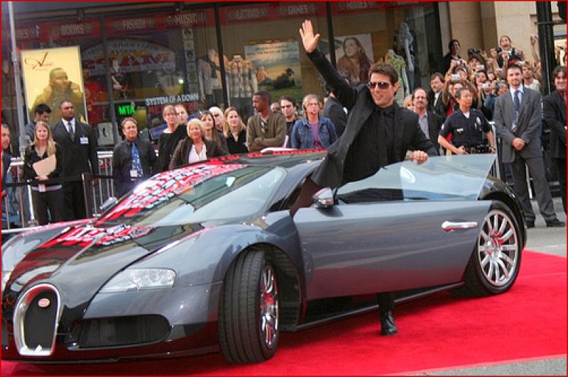 Bugatti сложи Том Круз в черния списък на клиентите си