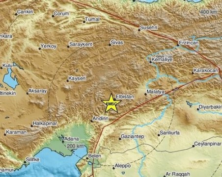 Втори силен трус в Турция за деня