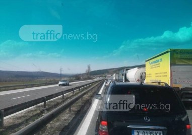 Въвеждане  временна организация на движението в пловдивския участък на автомагистрала