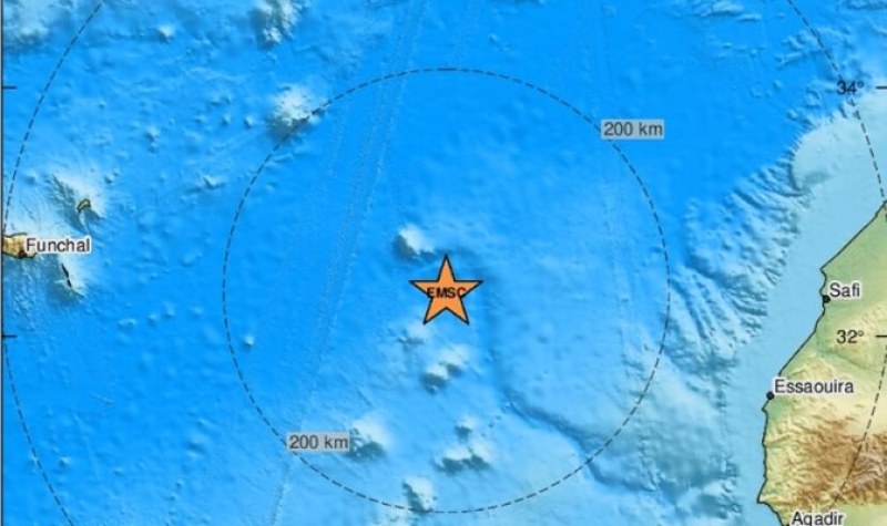 Земетресение от 4,6 по Рихтер удари остров Мадейра
