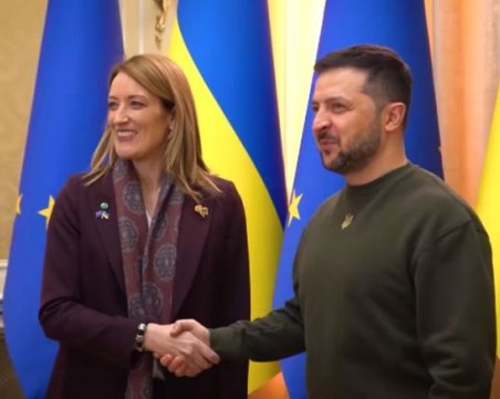 Председателят на Европарламента призова за разширяване доставките на оръжия за Украйна