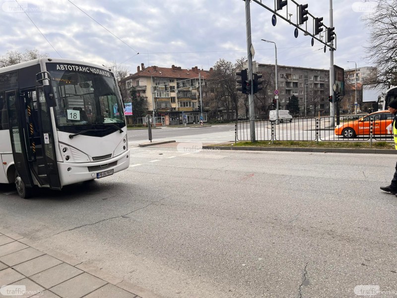 Арестуваха шофьора на автобуса, ударил пешеходка в Пловдив
