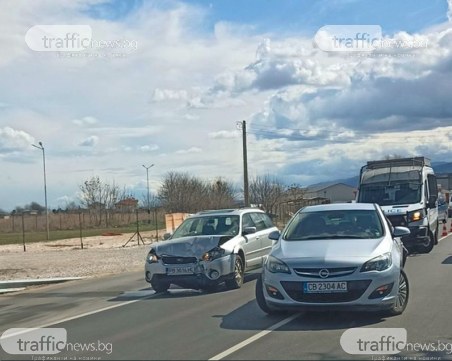 Катастрофа затруднява движението на Околовръстното на Пловдив