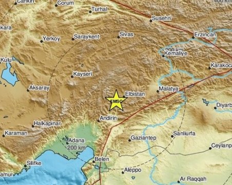 4,7 по Рихтер отново разтресе Турция