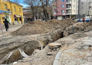 Авария стана по време на ремонта в пловдивския квартал Кючук