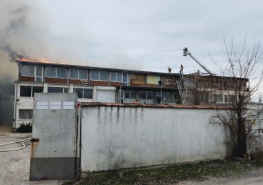 Голям пожар е избухнал в Северната индустриална зона на Пловдив