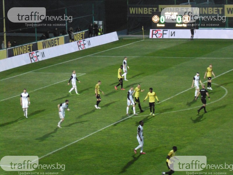 Два бързи гола след 80-та минута и равенство в дербито между Ботев и Локо