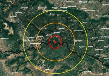 Земетресение с магнитуд 2 5 е регистрирано в 1 51 ч тази нощ
