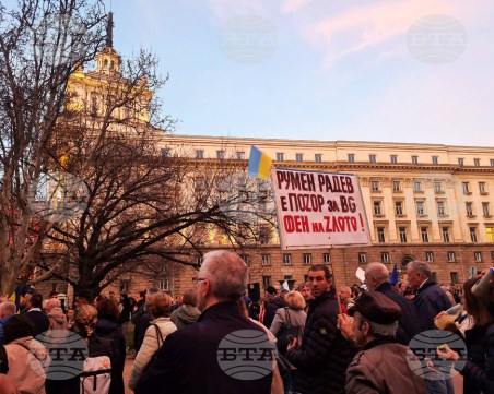 Граждани протестираха пред президентството, поискаха импийчмънт на Радев