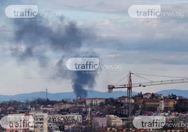 Запалиха се сухи треви в района на Ягодовско шосе Пожарът