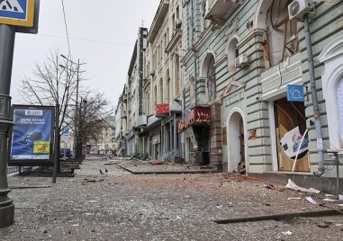 Украинският град Харков бе подложен на руски ракетен обстрел тази