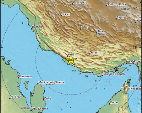 Земетресение с магнитуд 5,1 разлюля Иран