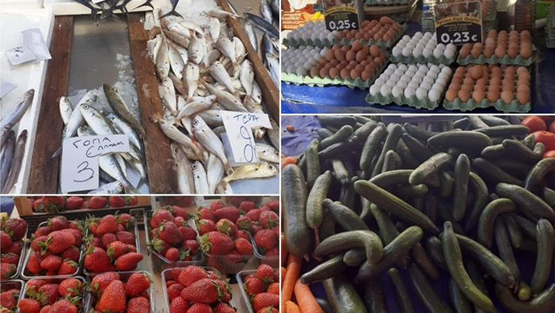 Риба, ягоди, краставици, яйца - вижте какви са цените им в Гърция