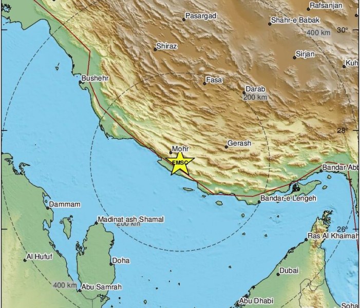 Земетресение с магнитуд 5,1 разлюля Иран
