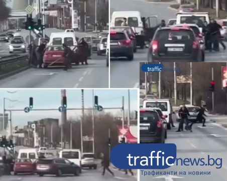 Шофьори се скараха на светофар в Пловдив, единият загуби няколко зъба, другият получи присъда