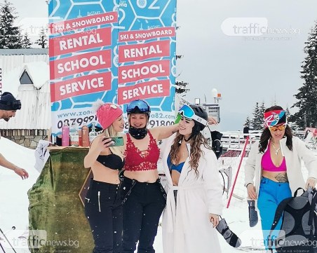 Жега на Пампорово! Скиори останаха по бельо