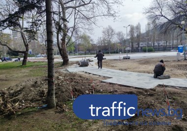 Изграждането на новото парково пространство с атракции в Пловдив напредва