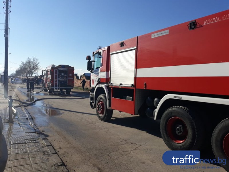 Автобус от градския транспорт горя в Пловдив