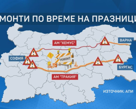 Трафикът по празниците: Къде има ремонти?