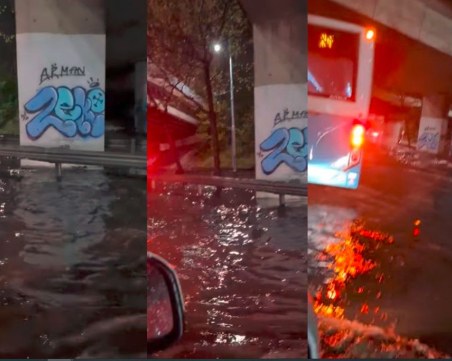 След пороя в Пловдив: Коматевският възел се наводни