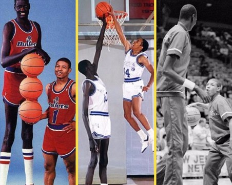 Когато най-високият и най-ниският баскетболист в историята на НБА бяха съотборници