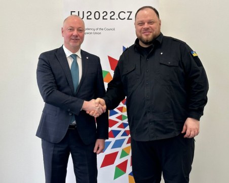 Росен Желязков се срещна с председателя на Върховната Рада на Украйна