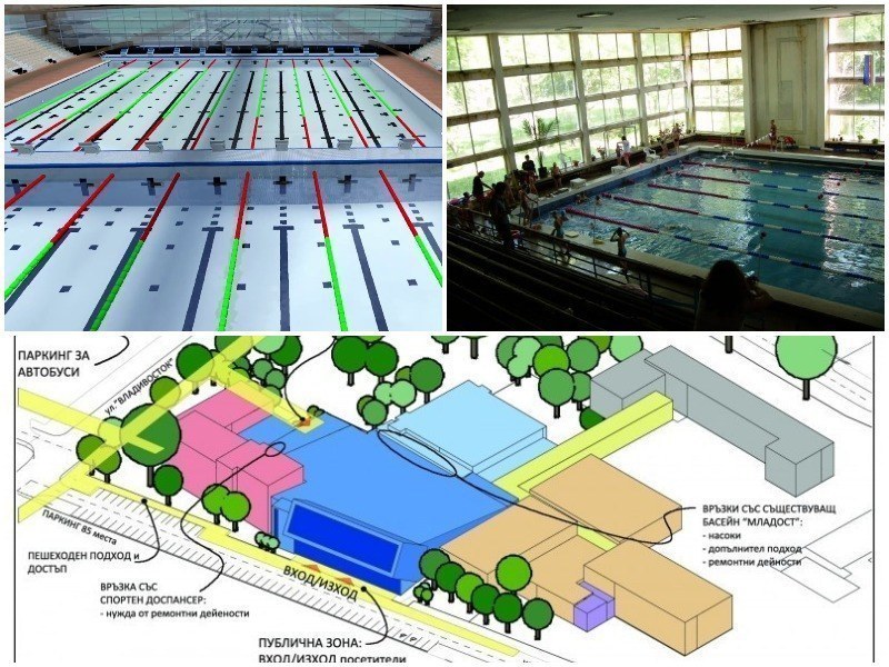 Експерти чертаят рестарта на изграждането на 50-метровия басейн за 21 млн. лева в Пловдив