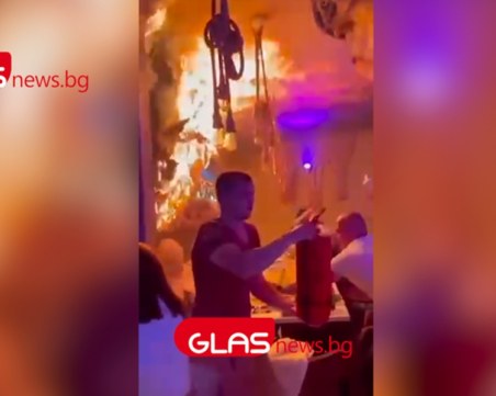 Клиенти запалиха без да искат известен ресторант в Пловдив ВИДЕО