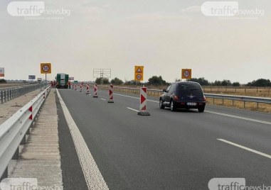 Временна организация на движението се въвежда в участъка между км