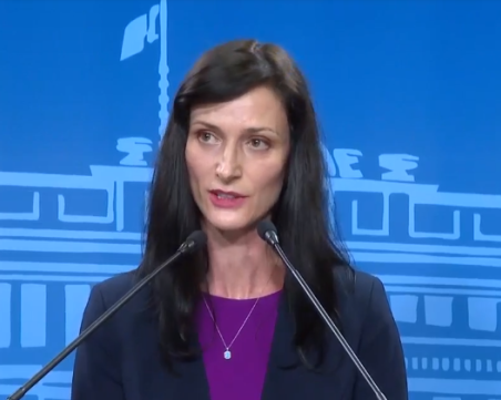 Мария Габриел и Николай Денков представиха общ състав на правителство, потвърдиха конституционно мнозинство