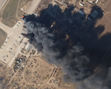 Летище в Централна Украйна бе поразено при руски удар