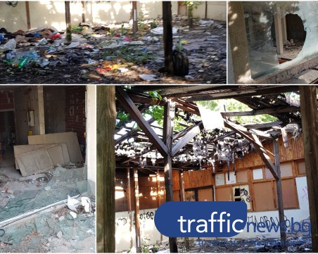 Опасност: Счупени стъкла стърчат от сгради в Кючука на метри от детска площадка