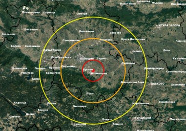 Четвърти трус е регистриран около Пловдив, този път с магнитут 3,2