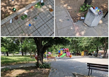 Детската площадка на бул Васил Априлов 146 в Пловдив осъмна