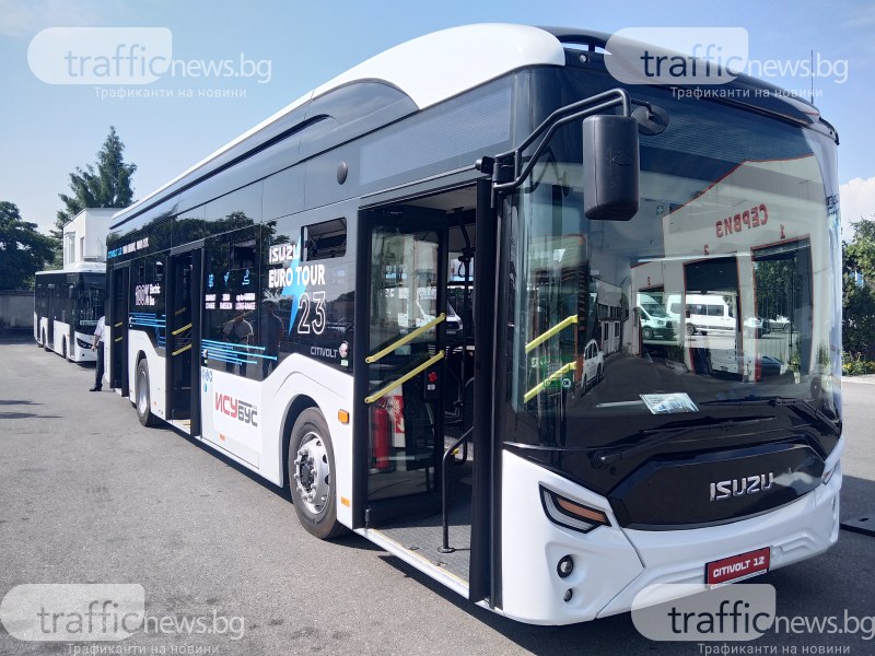 12-метров 100% електрически автобус бе тестван днес от община Пловдив,