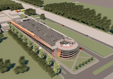 Започва изграждането на нов многоетажен паркинг с хеликоптерна площадка в