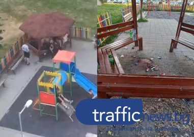 Тийнейджъри ежедневно превземат детска площадка в Кючука Те освен че
