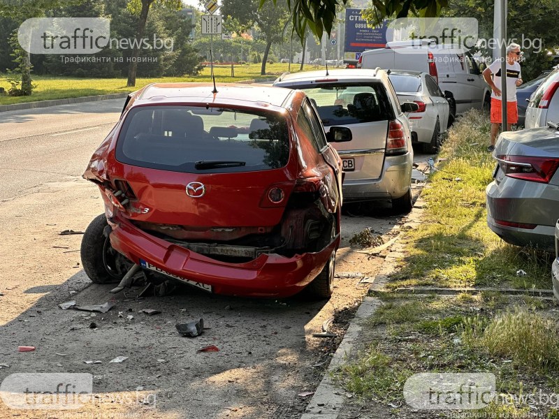 Катастрофата с пет блъснати коли в ЖР Тракия е станала