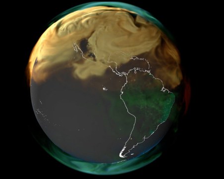 НАСА: Ето как изглежда замърсяването на Земята с CO2